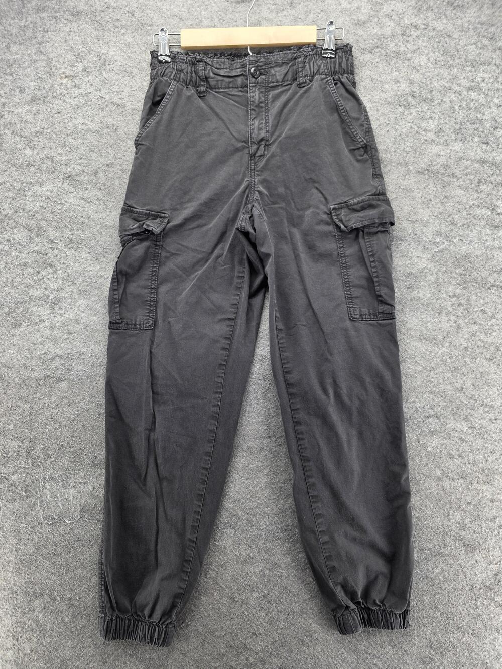 American Eagle Outfitters Pants Womens 4 Gray Jogger Elastic Cuffed 27.5 In